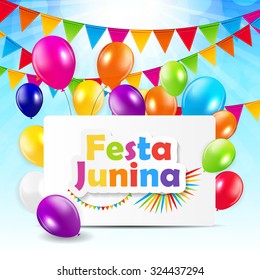 Festa Junina Background Vector Illustration EPS10