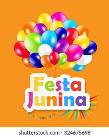 Festa Junina Background Vector Illustration EPS10