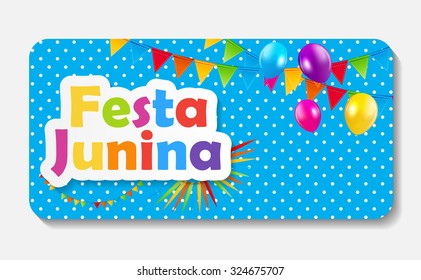 Festa Junina Background Vector Illustration EPS10