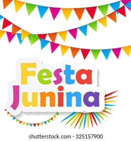 Festa Junina Background Vector Illustration EPS10