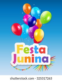 Festa Junina Background Vector Illustration EPS10