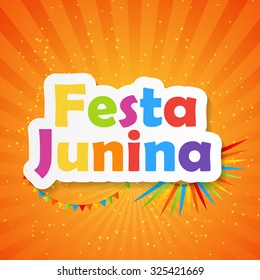 Festa Junina Background Vector Illustration EPS10