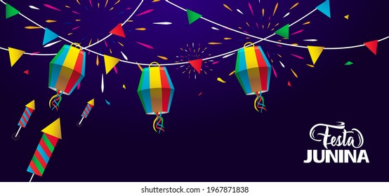 Festa junina banner background design