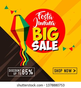 Festa junina big sale vector template