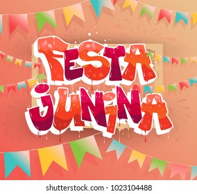 Festa Junina Brazil Festival. June party. Vector illustration