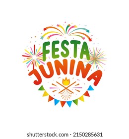 Festa Junina Brazil Festival. Vector illustration Celebration for  party festival.  Vector colorful