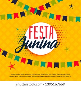 festa junina brazilian greeting background