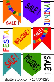 Festa junina , card, vector