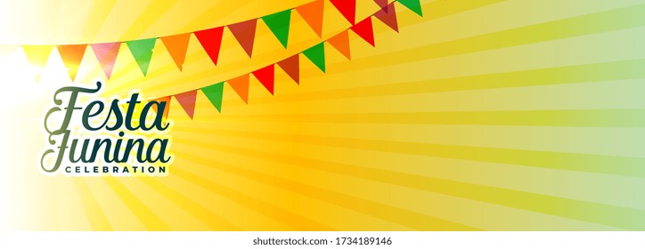 festa junina carnival festival banner with text space
