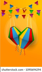 Festa Junina celebration poster/banner