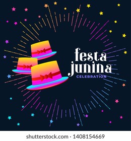 festa junina colorful hat background