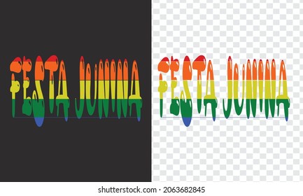 festa junina colorful vector illustration design