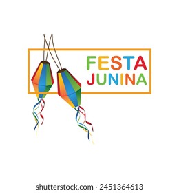 diseño de Ilustración vectorial de elementos de festa junina