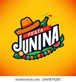 Festa Junina  Festival Background Design Template Illustration