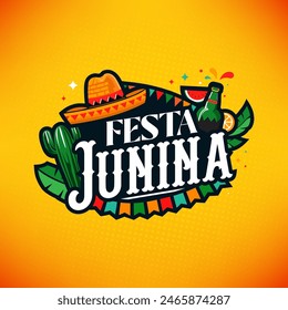 Festa Junina  Festival Background Design Template Illustration