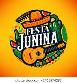 Festa Junina  Festival Background Design Template Illustration