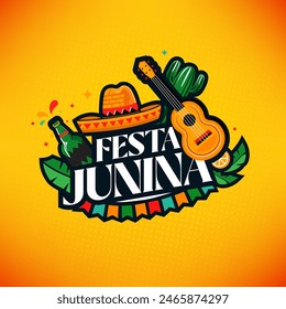 Festa Junina  Festival Background Design Template Illustration