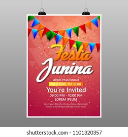 Festa Junina Festival Poster.