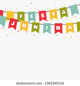 festa junina flags decoration background