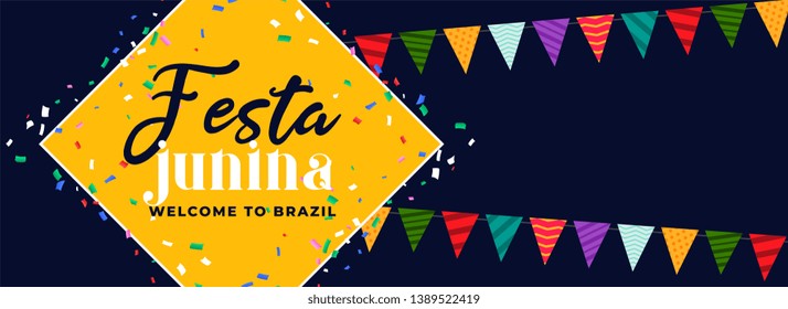 festa junina fun carnival banner design