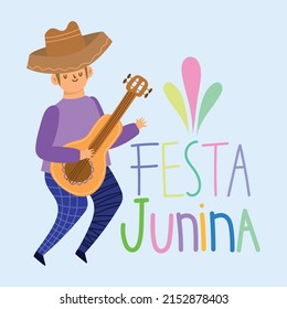 Festa Junina greeting card design