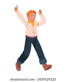 festa junina happy man illustration design