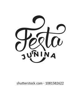 Festa Junina. Holiday lettering design for Brazilian June festa de Sao Joao