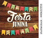 Festa Junina illustration - traditional Brazil June festival party. Vector illustration.