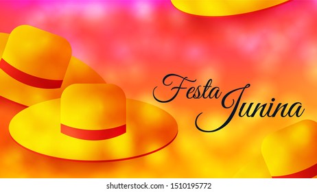 Festa Junina illustration - traditional Brazil June festival