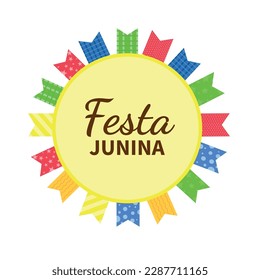 Festa Junina illustration. Vector banner. Latin American holiday. Flat illustrations