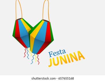 Festa Junina invitation vector illustration