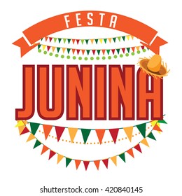 Festa Junina (June party) design. EPS 10 vector illustration