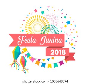 Festa Junina - Latin American, Brazilian June Festival, holiday poster