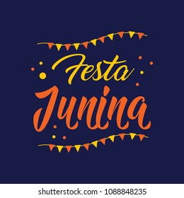 Festa Junina Logo Vector Template Design Illustration