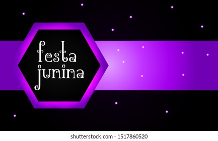 Festa junina occassion banners with decorative background 