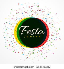 festa junina party celebration background with confetti