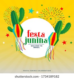 festa junina party celebration illustration background design