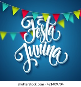 Festa Junina party greeting design. Vector illustration EPS10