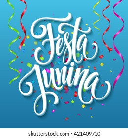 Festa Junina party greeting design. Vector illustration EPS10