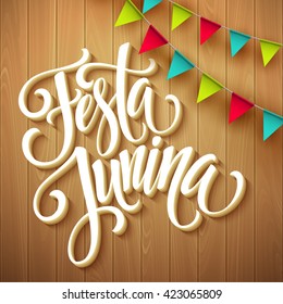 Festa Junina party greeting design. Vector illustration EPS10