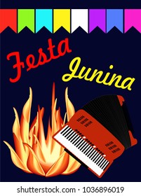  Festa Junina postcard