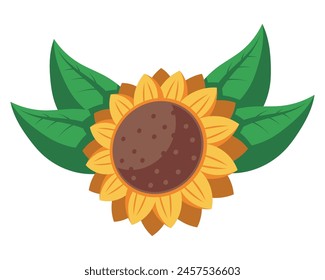 festa junina sunflower illustration design