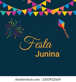 Festa Junina - fiesta tradicional de Brasil en junio - vacaciones de verano a medio plazo.