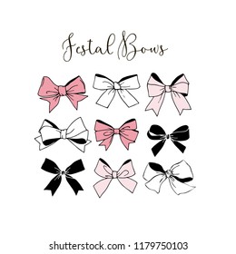 festal graphic bows collection