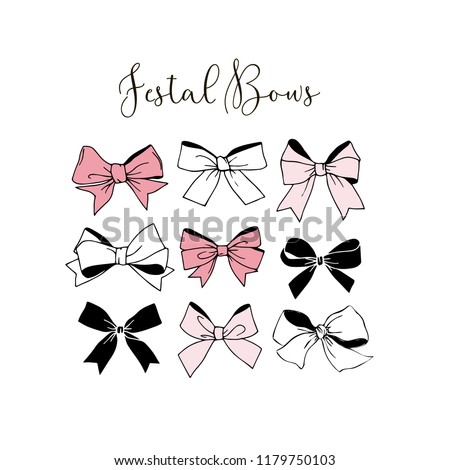 festal graphic bows collection