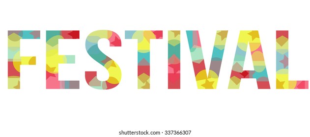 festival abstract vector symbol