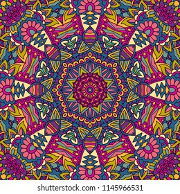 festival art seamless pattern. Ethnic geometric print. Colorful repeating background texture. Fabric, cloth design, wallpaper, wrapping