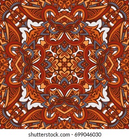 festival art seamless pattern. Ethnic geometric print. indian style repeating background texture. Fabric, cloth design, wallpaper, wrapping