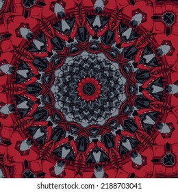 Festival art seamless pattern mandala ethnic illustration