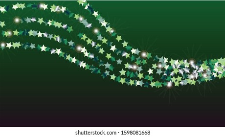 Festival Background with Confetti of Glitter Particles. Sparkle Lights Texture. Christmas pattern. Light Spots. Star Dust. Explosion of Confetti. Design for Banner.